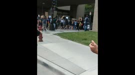 Peaceful march in downtown Minneapolis for Black Lives Matter
