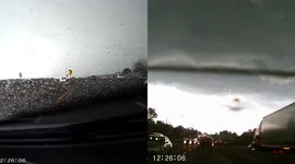 May 8, 2017 Wheat Ridge, Colorado Hail Storm (Dash Cam)