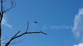 Police helicopter seen flying over west Auckland after police shooting