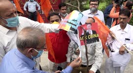 Indian traders burn Chinese goods in protest against border clashes with China