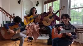 Meet the Quarantined Quartet family who stream daily concerts online