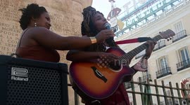 Concentración del movimiento 'Black lives matter' con una protesta en España