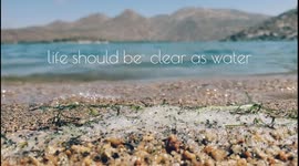 The calm of an lake at close look