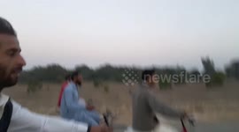 Friends Have No-Handed Group Bike Ride In Pakistan