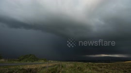 Time Lapse of Intense Thunderstorm Over Omagh In N. Ireland