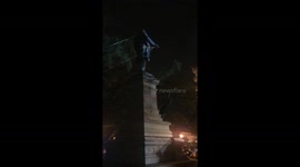 Anti-racism protesters in Washington DC tear down statue of Confederate general