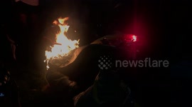 Aftermath of Albert Pike Statue Toppling in Washington DC