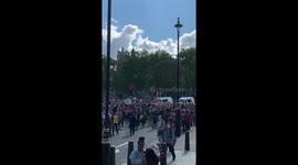 Thousands of people join peaceful Black Lives Matter march in central London