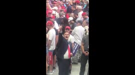 Mike Lindell spotted at Trump rally