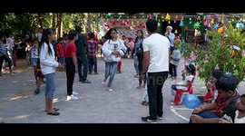 Khmer game in Christmas time
