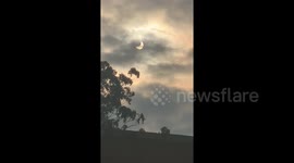 Rare solar eclipse darkens skies above Kenyan capital