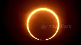 Spectacular solar eclipse is spotted in southern China