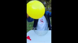 Amazing Magic Trick With Balloons and Fruits !