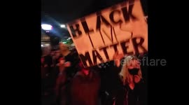 Protest in Portland, Oregon, USA