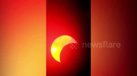'Ring of fire' solar eclipse seen from the Philippines