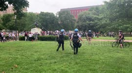 DC protesters in Lafayette Square attempting to tear down Andrew Jackson statue