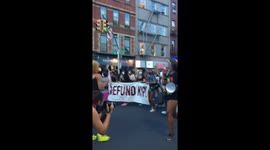 'No justice, no peace, screw the police' Rhythmic protest in Brooklyn draws crowd and dancing