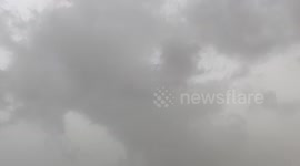 Saharan Dust Plume over Sunrise in Caribbean Puerto Rico 2020