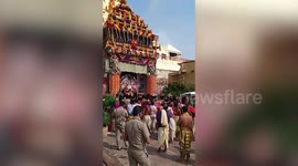 FURTHER FOOTAGE: Religious festival in India's Odisha goes ahead without devotees