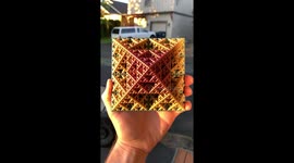 A look inside a 3D printed fractal pyramid