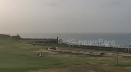Saharan Dust Plume over San Juan Puerto Caribbean