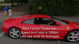 Red Ferrari spotted zipping around London roads