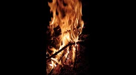 Homemade warming fire