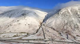 Wintry conditions for climbers in the Lake District