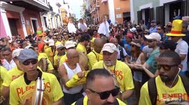 Puerto Rican protesters demand Oscar López Rivera's liberation