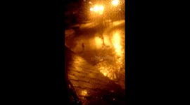 'Drunk angry Norwegian man' struggles along icy road