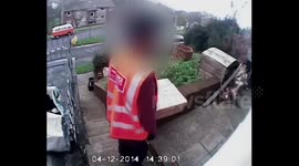 Parcelforce 'caught signing for package and dumping it in garage'