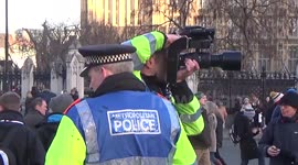Protesters occupy Parliament Square in London