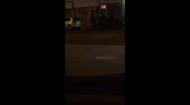 Fight , brawl , East london , bottled, man gets bottled