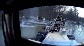 Remote controlled car rescued by remote controlled tow truck