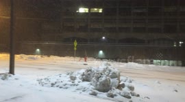 Blizzard (night before) 1-27-2015 at The University of Connecticut