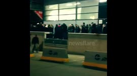 Enormous queue for first Burger King re-opening in Lille, France