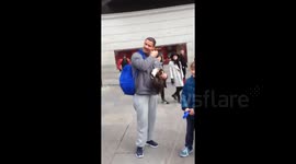 Cristiano Ronaldo surprises young boy on Madrid street