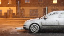 Snow Falling Over Maghera - Jan 28th 2015