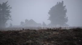 Snow Over Blowing Over Glenshane Pass (2), NI - Jan 28th 2015