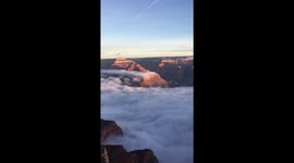 Amazing Grand canyon 'cloud inversion'