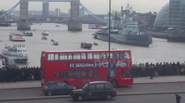 Churchill anniversary procession in London