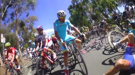 Cycling crash at Tour Down Under