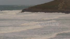 Clodgy and Porthmeor Beach,Wild Day