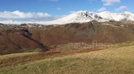 Spectacular winter views from Hardknott Roman Fort