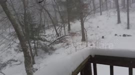 Winter snow storm, January 2015, in Rhode Island