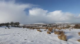 Hiking In Snow With Polar Air & Approaching Snow Squalls - N. Ireland - Jan 31st 2015