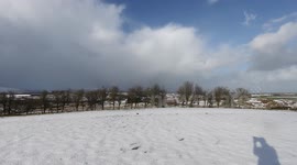Incoming Snow Squalls In Severe Wind Chill - Tyrone, N. Ireland - Jan 31st 2015