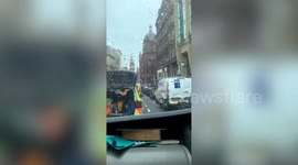 Armed police descend on Glasgow city centre after stabbing attack