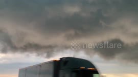 Dust storms, thunderstorms and apocalyptic clouds near Salem, South Dakota