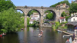 Rowing Boats on the River Nidd at Knaresborough